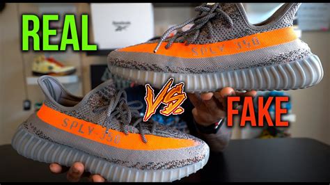 real Yeezy vs fake beluga